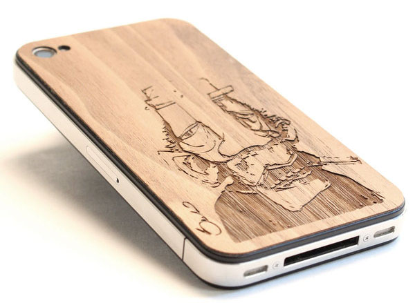 竹木手機外殼激光雕刻