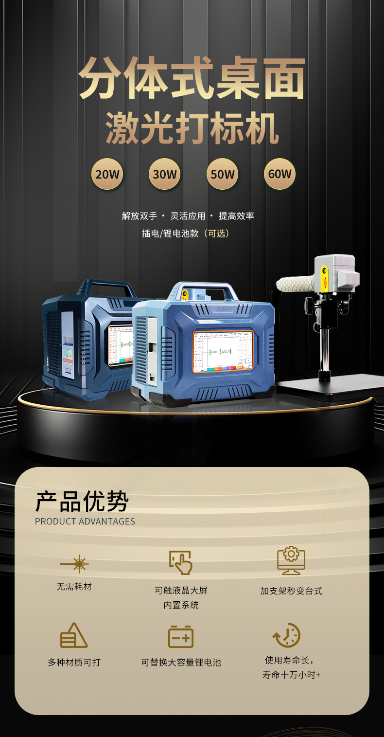 手持桌面兩用激光打標(biāo)機  第1張